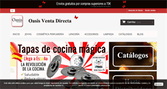 Desktop Screenshot of oasisventadirecta.com